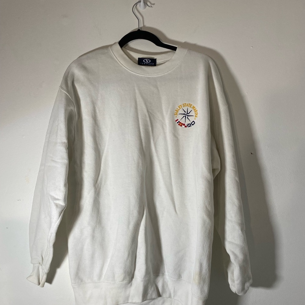 Vintage Vantage White Crew Neck